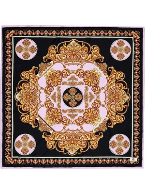 QEF Desenli Twill Ipek Eşarp Fiona