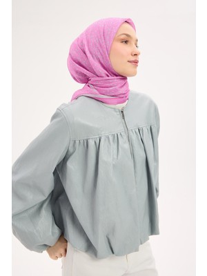 Silk Home Olinda Eşarp Yonca Desen Pembe 90X90