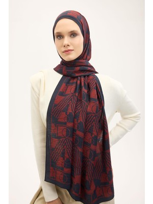 Silk Home Urban Hours Elvora Gece Mavisi Mayda Şal 190X70