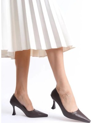 modaiconu Kadın Mat Acı Kahve Stiletto TR08MS27L