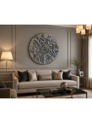Acar Metal Duvar Pano Tablo 70 cm Gri