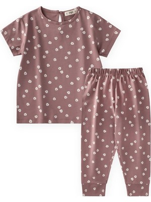 Cigit Desenli Pijama Takımı 2-9 Yaş Çiçek Desen