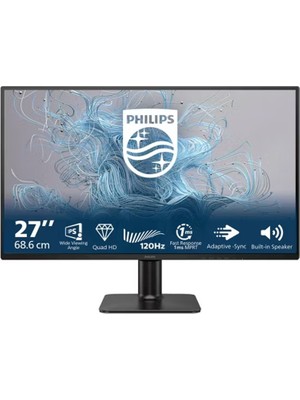 Senka 27 Philips 27E2N2500/01 IPS 1ms 120Hz 1xhdmi 1xdp 2k Qhd 2560X1440 Flicker-Free Vesa Si̇yah