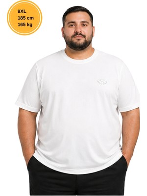 Yassino Premium Büyük Beden Oversize Erkek Tişört Oysho Kumaş Nakışlı
