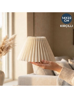 Homing Kırçıllı Kumaş Pileli Abajur Başlığı 242163