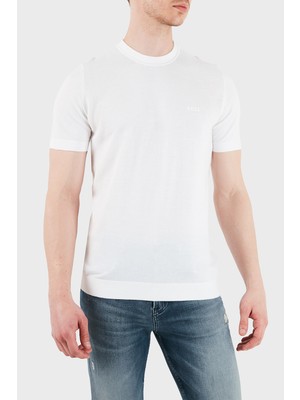 Boss Logolu Pamuklu Regular Fit Bisiklet Yaka T Shirt Erkek T Shirt 50558347 100
