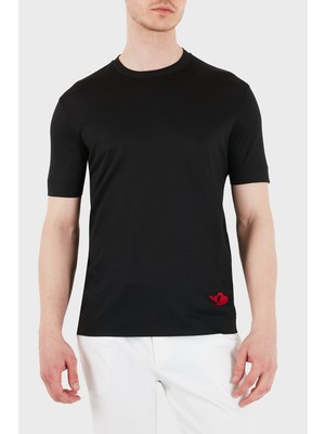 Emporio Armani Logolu Regular Fit Bisiklet Yaka T Shirt Erkek T Shirt EM005243 AF13747 UC001