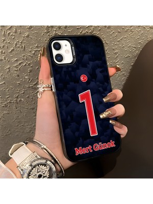 HONTINGA iPhone 11 ile Uyumlu Kılıfı Silikon Kenar Sert Arka Düşüme Önleyici Basitlik Anti Düşme Kamera Korumali Dünya Kupası 1 Numara Mert Günok Desen Telefon Kılıfı K1-1204