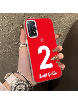 HONTINGA Xiaomi Redmi Note 11 Pro Plus 5g ile Uyumlu Kılıfı Silikon Kenar Sert Arka Düşüme Önleyici Basitlik Anti Düşme Kamera Korumali Dünya Kupası 2 Numara Zeki Çelik Desen Telefon Kılıfı K1-1205