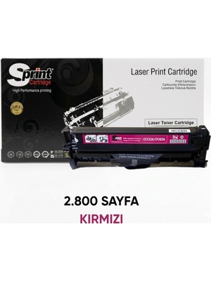 Sprint S-Print Gold Serisi CC533A / CE413A / CF383A / CRG-718 Kırmızı Toner (2.8k*)