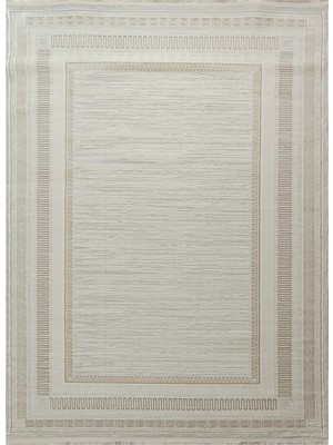 Sultan Halı Agah KF406 Krem-Vizon (Desenli Bordür))
