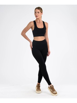 Leepsy Vita Seamless Kadın Spor Takım Toparlayıcı Tayt ve Büstiyer Set