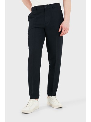 Armani Exchange Keten Karışımlı Yüksek Bel Regular Fit Pantolon Erkek Pantolon 8NZP15 Znfnz 1583