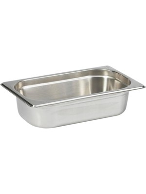Skygo Paslanmaz Çelik Gastronom/gastronorm Küvet Gn 1/4-65 (26,5 x 16,2 x 6,5 Cm)