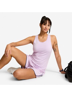 Decathlon Domyos Kadın Sporcu Atleti - Fitness Cardio - Mor/lila