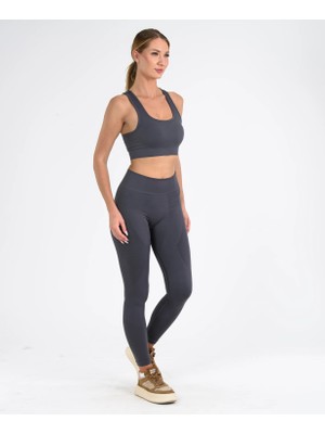 Leepsy Vita Seamless Kadın Spor Takım Toparlayıcı Tayt ve Büstiyer Set