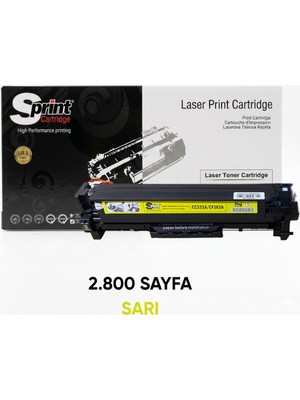 Sprint S-Print Gold Serisi CC532A / CE412A / CF382A / CRG-718 Sarı Toner (2.8k*)