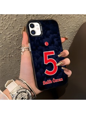 HONTINGA iPhone 11 ile Uyumlu Kılıfı Silikon Kenar Sert Arka Düşüme Önleyici Basitlik Anti Düşme Kamera Korumali Dünya Kupası 5 Numara Salih Özcan Desen Telefon Kılıfı K1-1208