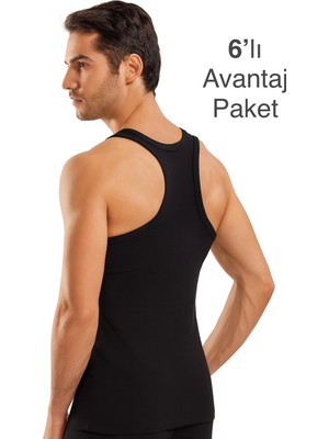 ByDon Erkek Sporcu Ribana Rombo Atlet %100 Pamuk