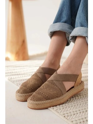 modaiconu Kadın Vizon Espadril Ayakkabı TR19MY01D