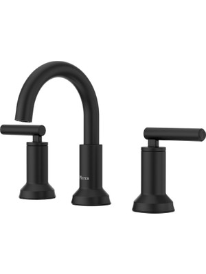 Skygo LF049CSOSDB Capistrano 2 Saplı 20,32 cm Geniş Banyo Bataryası Spot Defense Mat Siyah