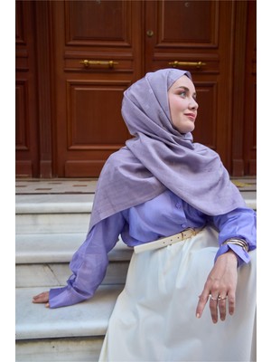 Silk Home Monogram Pamuk Ipek Şal 461001-17
