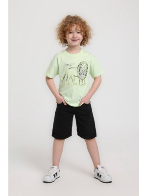 Hause Kids 1-5 Yaş Nico Leon Erkek Çocuk Takım-Yeşil