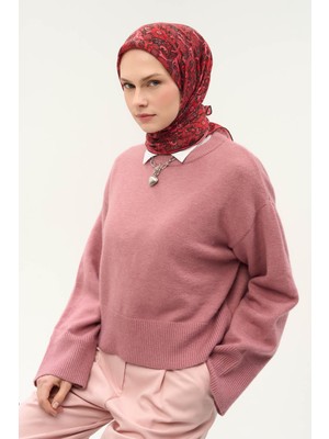 Silk Home Tencel Monare Eşarp Papatya Desen Siyah 90X90
