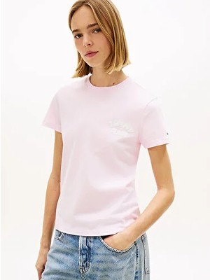 Tommy Hilfiger Kadın Tjw Regular Fit Bubble T-Shirt
