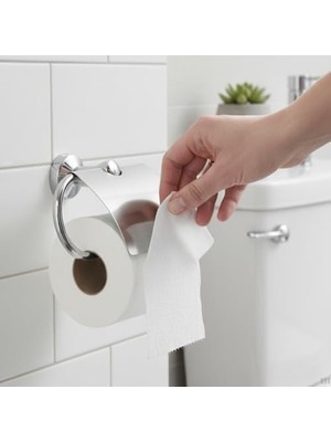 Skygo Metal Tuvalet Kağıtlığı | Gümüş Renk Kapaklı Wc Kağıt Askısı | 10X12 cm Modern Banyo Aksesuarı
