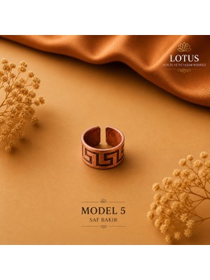 🧡 Premium Saf Bakır Yüzük Koleksiyonu – Ayarlanabilir Vintage & Modern Bakır Yüzük | Lotus Atölye ve İyi Yaşam Merkezi