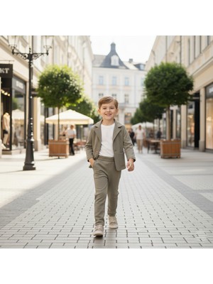 Calperia 446780 Müslin Gabardin Erkek Takım 5y,6y,7y,8y