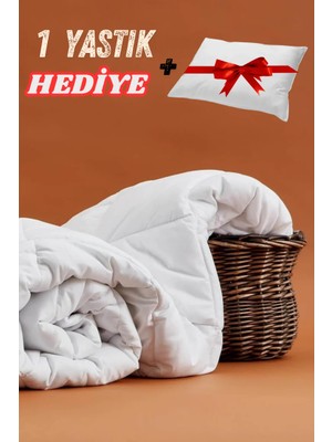 Sultan Halı Microfiber Biyeli Tek Kişilik Yorgan 155 x 215  + 1 Yastık Hediye !