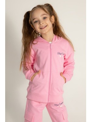 Hause Kids 3-8 Yaş Happy Colors Kız Çocuk Hırka-Pembe