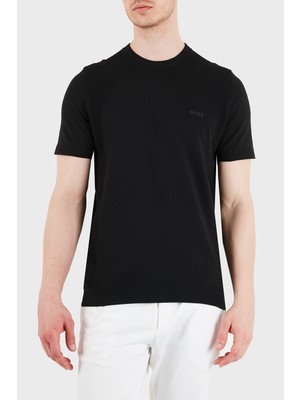 Boss Logolu Pamuklu Regular Fit Bisiklet Yaka T Shirt Erkek T Shirt 50558347 001