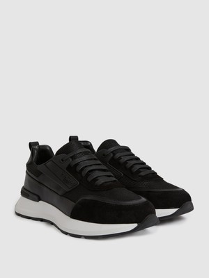 Cacharel Erkek Siyah %100 Deri Sneaker Ayakkabı 50322768-VR046