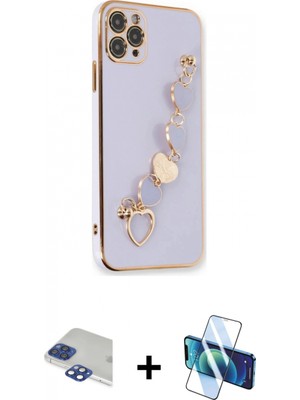 Pileli Store Pilelistore™ iPhone 11 Pro Max Kılıf Nova Işık Prime - Siyah 3D Antistatik Cam Ekran Koruyucu + Pers Alüminyum Kamera Lens - Lt
