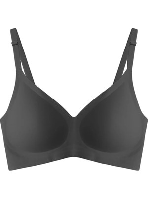 Cottonhill Seamless Bra - Pure | Siyah Lazer Kesim Dikişsiz Ayarlanabilir Askılı Balensiz Kadın Sütyen