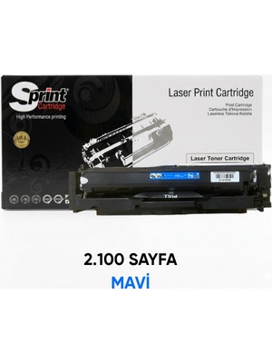 Sprint S-Print Gold Serisi W2031A (415A) Mavi Toner - Çipli (2.1k*)
