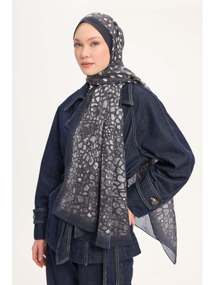 Silk Home Tencel Monare Şal Siyah Taş Desen 75X195