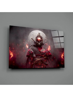 İnsigneart Insigne Art Design Ateş Savaşçısı Cam Tablo || Tasarımcı Koleksiyonu
