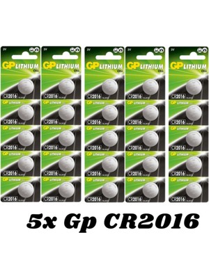 Gp Cr 2016 3V Düğme Pil 25'li