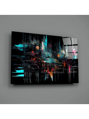 İnsigneart Insigne Art Design Renk Çubukları Cam Tablo || Tasarımcı Koleksiyonu