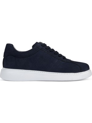 Ziya, Erkek Hakiki Deri Sneaker 1611066Z2880 Lacivert