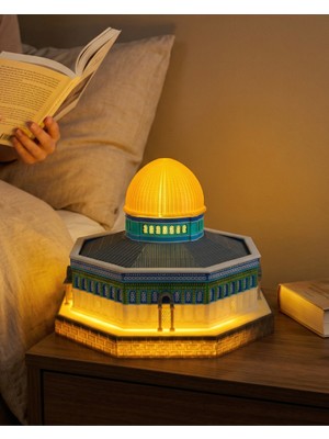 Zaytoon Dekoratif Obje Kubbetüs Sahra LED Işıklı 3D Maket 20 cm Yükseklik 25 cm Çap