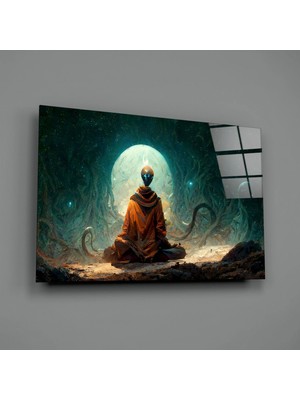 İnsigneart Meditasyon Cam Tablo || Tasarımcı Koleksiyonu