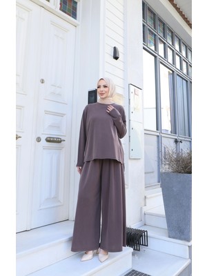 Nisum Moda Sedef Tensel Pantolonlu Takım