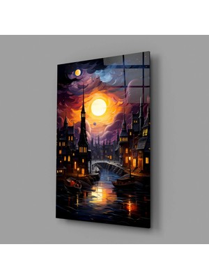 İnsigneart Ay Işığı Cam Tablo || Tasarımcı Koleksiyonu