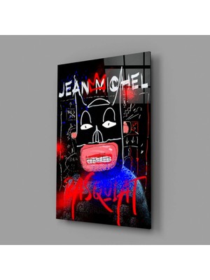 İnsigneart Jean-Michel Basquiat'nın Tarzı Cam Tablo || Tasarımcı Koleksiyonu