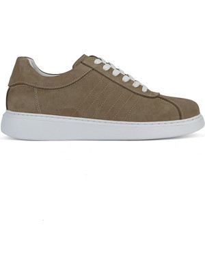 Ziya, Erkek Hakiki Deri Sneaker 1611066Z2880 Kum